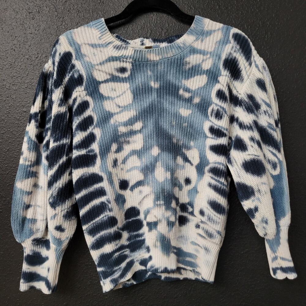YFB Young Fabulous & Broke Sweater Womens Small Tie Dye 100% Cotton Pullover